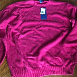 Red Nautica pullover large Brand New with Tags